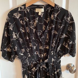 Vintage Silhouette black sock dress